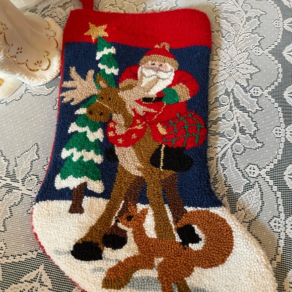 Christmas Stocking with Santa - Picture 3 of 6